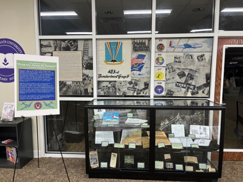 The 483rd Bombardment Group archival collection in the Macon Campus Library.